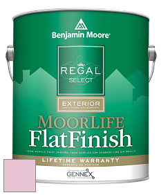 Benjamin Moore W105 Regal Select Exterior Paint-MoorLife Flat Finish краска цвет 2080-60 Posy Pink