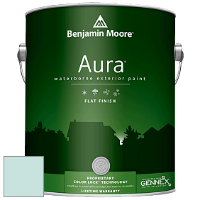 Benjamin Moore Aura 629 Waterborne Exterior Flat Finish краска цвет 2050-60 Arctic Blue