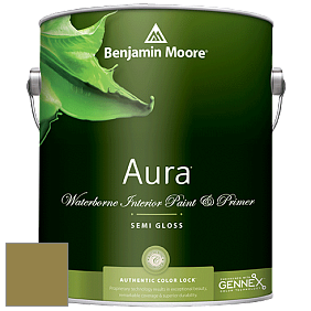 Benjamin Moore Aura 528 Waterborne Interior Semi-gloss Finish краска цвет 2149-20 G.I. Green