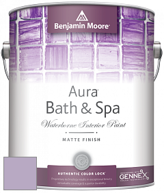 Benjamin Moore Aura 532 Bath & Spa Waterborne Interior Paint Matte Finish краска цвет 2072-50 Lavender Lipstick