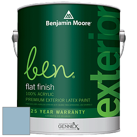 Benjamin Moore Ben 541 Waterborne Exterior Flat Finish краска цвет 837 Sheer Romance