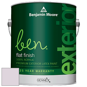 Benjamin Moore Ben 541 Waterborne Exterior Flat Finish краска цвет 1380 Peace and Happiness