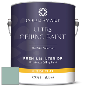 COLOR SMART CS 758 ULTRA CEILING PAINT ультраматовая краска цвет 683 St. Lucia Teal