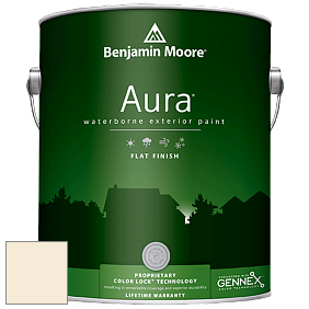 Benjamin Moore Aura 629 Waterborne Exterior Flat Finish краска цвет 918 White Rock
