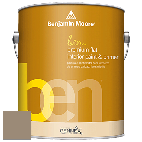 Benjamin Moore Ben W625 Premium Interior Latex Flat краска цвет 986 Smoky Ash