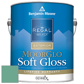 Benjamin Moore W096 Regal Select Exterior Paint-Moor GloSoft Gloss Finish краска цвет 600 Medici Malachite