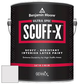 Benjamin Moore 486 Ultra Spec SCUFF-X Interior Satin Finish краска цвет 2116-70 Mirage White