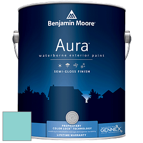 Benjamin Moore Aura 632 Waterborne Exterior Semi-Gloss Finish краска цвет 731 Surf City