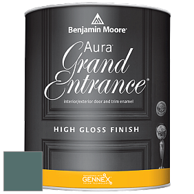 Benjamin Moore Aura 148 Grand Entrance High Gloss эмаль цвет 713 Polished Slate