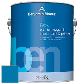 Benjamin Moore Ben W626 Premium Interior Latex Eggshell краска цвет 791 Paddington Blue