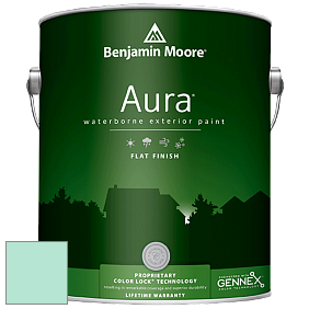 Benjamin Moore Aura 629 Waterborne Exterior Flat Finish краска цвет 611 Springtime Green