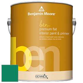 Benjamin Moore Ben W625 Premium Interior Latex Flat краска цвет 2045-20 Lawn Green