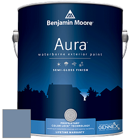 Benjamin Moore Aura 632 Waterborne Exterior Semi-Gloss Finish краска цвет 831 Stratford Blue