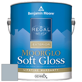 Benjamin Moore W096 Regal Select Exterior Paint-Moor GloSoft Gloss Finish краска цвет 1627 Manor Blue