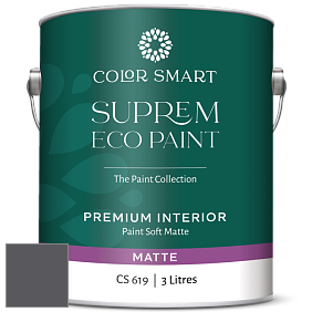 COLOR SMART CS 619 SUPREM ECO PAINT матовая краска цвет 2130-30 Almost Black