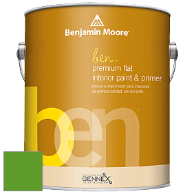 Benjamin Moore Ben W625 Premium Interior Latex Flat краска цвет 2030-10 Lizard Green