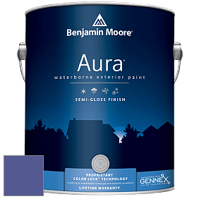 Benjamin Moore Aura 632 Waterborne Exterior Semi-Gloss Finish краска цвет 2068-30 Scandinavian Blue
