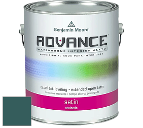 Benjamin Moore 792 Advance Interior Paint-Satin эмаль цвет 735 Deep Sea Green