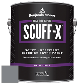 Benjamin Moore 484 Ultra Spec SCUFF-X Interior Matte Finish краска цвет 1615 Rock Gray