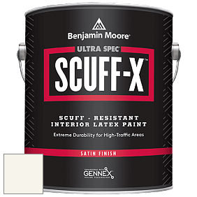 Benjamin Moore 486 Ultra Spec SCUFF-X Interior Satin Finish краска цвет OC-121 Mountain Peak White