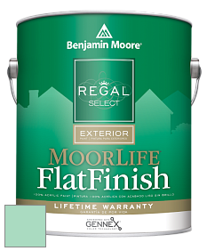 Benjamin Moore W105 Regal Select Exterior Paint-MoorLife Flat Finish краска цвет 577 Mermaid's Tale