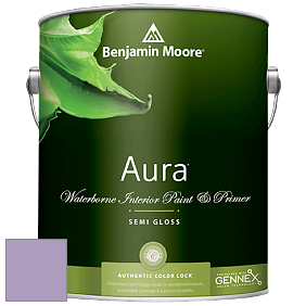 Benjamin Moore Aura 528 Waterborne Interior Semi-gloss Finish краска цвет 1390 Hydrangea
