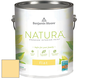 Benjamin Moore 512 Natura Interior Flat Finish матовая краска цвет 2020-50 Mellow Yellow