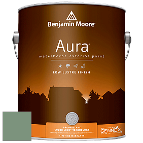 Benjamin Moore Aura 634 Waterborne Exterior Low Lustre Finish краска цвет 635 Parsley Snips