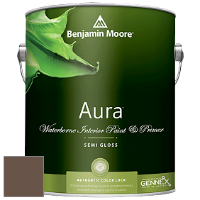 Benjamin Moore Aura 528 Waterborne Interior Semi-gloss Finish краска цвет 2107-20 Mocha Brown