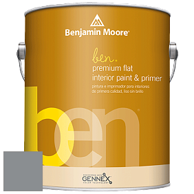 Benjamin Moore Ben W625 Premium Interior Latex Flat краска цвет 1601 Hearthstone