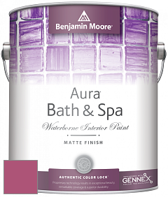 Benjamin Moore Aura 532 Bath & Spa Waterborne Interior Paint Matte Finish краска цвет 2078-30 Royal Fuchsia