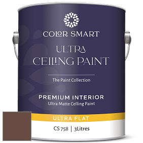 COLOR SMART CS 758 ULTRA CEILING PAINT ультраматовая краска цвет 2098-10 Barrel Brown