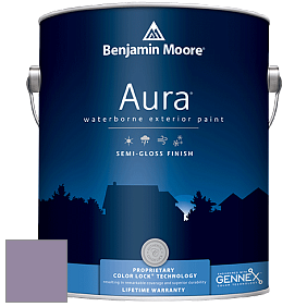 Benjamin Moore Aura 632 Waterborne Exterior Semi-Gloss Finish краска цвет 1384 Carolina Plum