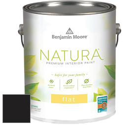 Benjamin Moore 512 Natura Interior Flat Finish матовая краска цвет RAL 8022 