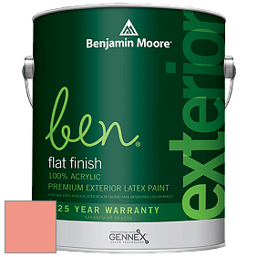 Benjamin Moore Ben 541 Waterborne Exterior Flat Finish краска цвет 2013-40 Dusk Pink