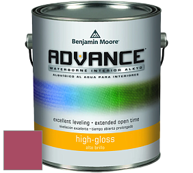 Benjamin Moore 794 Advance Interior Paint-High Gloss глянцевая алкидная эмаль цвет 1350 Aniline Red