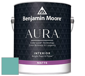 Benjamin Moore Aura 522 Interior Paint - Matte краска цвет 670 Gulf Stream