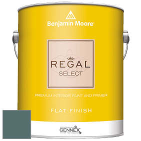 Benjamin Moore 547 Regal Select Waterborne Interior Flat Finish краска цвет 713 Polished Slate