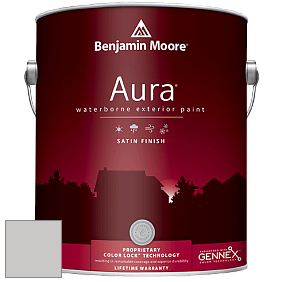 Benjamin Moore Aura 631 Waterborne Exterior Satin Finish краска цвет 2112-60 Cement Gray