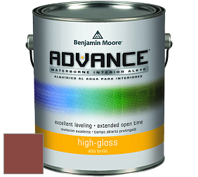Benjamin Moore 794 Advance Interior Paint-High Gloss глянцевая алкидная эмаль цвет 2172-10 Copper Clay