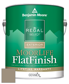 Benjamin Moore W105 Regal Select Exterior Paint-MoorLife Flat Finish краска цвет 978 Raccoon Hollow