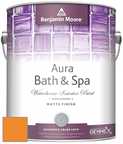 Benjamin Moore Aura 532 Bath & Spa Waterborne Interior Paint Matte Finish краска цвет 2017-20 Sharp Cheddar