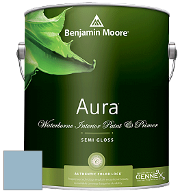 Benjamin Moore Aura 528 Waterborne Interior Semi-gloss Finish краска цвет 837 Sheer Romance