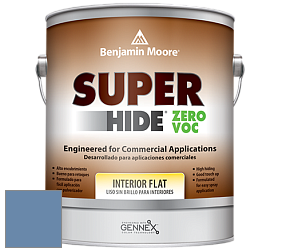 Benjamin Moore 355 Super Hide Zero Voc Interior Flat краска цвет 824 Yin Yang