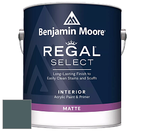 Benjamin Moore 548 IRegal Select Interior Paint - Matte краска цвет 721 Vanderberg Blue