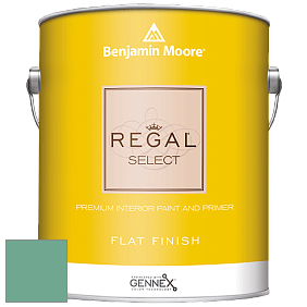 Benjamin Moore 547 Regal Select Waterborne Interior Flat Finish краска цвет 2040-40 Summer Basket Green