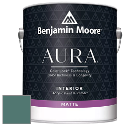 Benjamin Moore Aura 522 Interior Paint - Matte краска цвет 2050-30 Newport Green