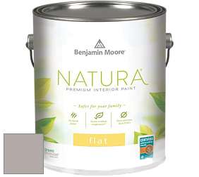 Benjamin Moore 512 Natura Interior Flat Finish матовая краска цвет 2109-50 Elephant Gray