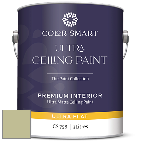 COLOR SMART CS 758 ULTRA CEILING PAINT ультраматовая краска цвет NCS S 2020-G60Y 