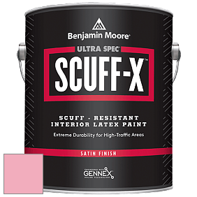 Benjamin Moore 486 Ultra Spec SCUFF-X Interior Satin Finish краска цвет 2002-50 Tickled Pink